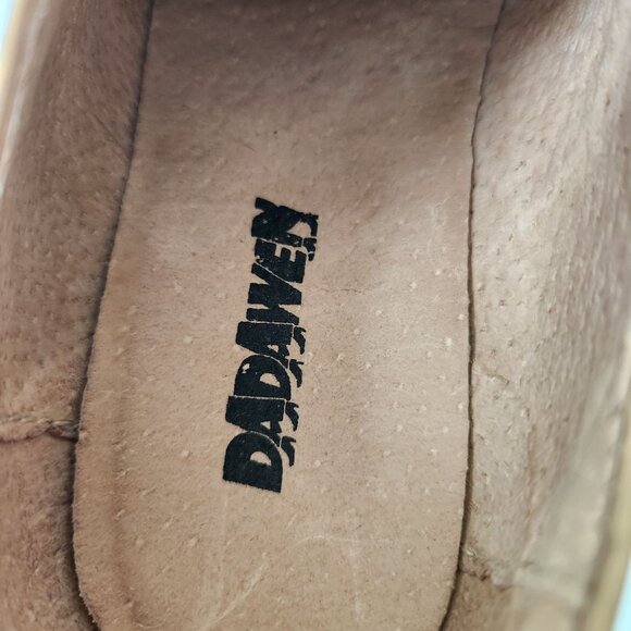 Dadawen Women's Tan Apricot Patent Oxford Platform Wingtip Brogues Casual Retro - Picture 8 of 11